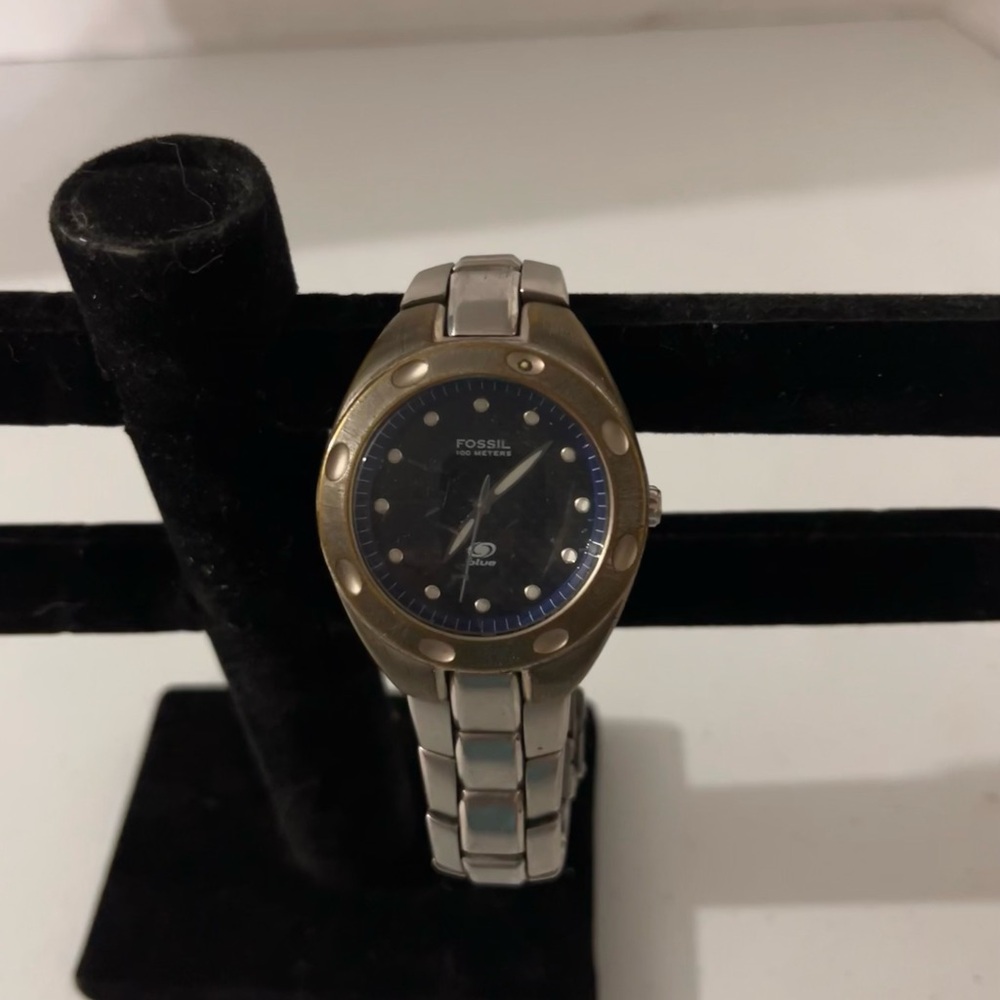 Fossil Blue Analog Watch with Indiglo